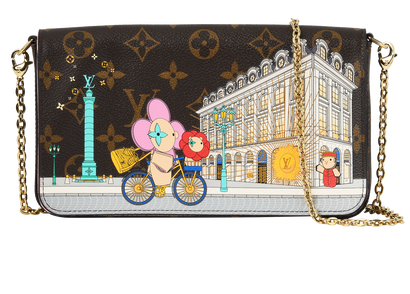 Vivienne Holiday Felicie Pochette, &pound;1,500, Handbags, Brown, Canvas, Front view